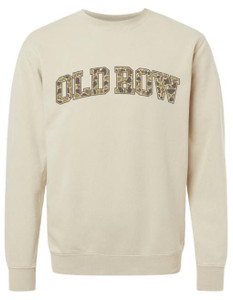 Old Row Camo Crewneck - Ivory -