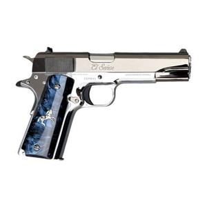 Colt Government 1911 El Senor 38 Super - 5" Barrel - Smoke Gray Blue / Stainless Steel - 9 Round - 098289113238