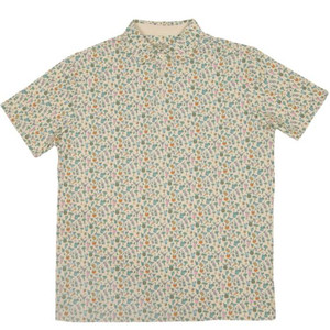 Old Row Tropical Drinks Polo Tee - Short Sleeve - Ivory -