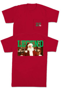 Old Row The Clause Legend Pocket Tee - Short Sleeve - Red -
