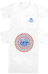 Old Row The Buzz Circle Pocket Tee - Short Sleeve - White -