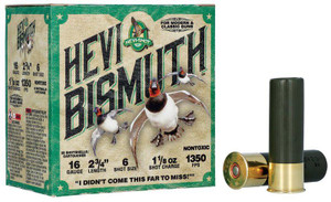 HEVI-Shot HEVI-Bismuth 16 Gauge - 2.75" - #6 - 1-1/8oz Payload - 1350 FPS - 25 Rounds - 816383002483