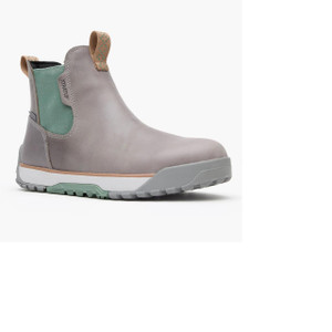 XTRATUF Womens Waterproof Leather Ankle Deck Boot - Grey / Iceberg -