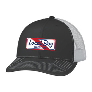 Local Boy First Ribbon Patch Trucker Hat - Charcoal - 840445385498