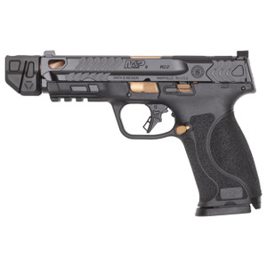 Smith & Wesson M&P9 M2.0 with Compensator 9mm - 4.45" Threaded Barrel - Optics Ready - Night Sights - Copper / Black - 23 Round - 022188905403