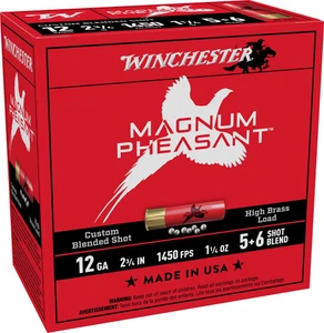 Winchester Magnum Pheasant 12 Gauge - 2.75" - #5 & #6 - 1-3/8oz Payload - 1450 FPS - 25 Rounds - 020892030305