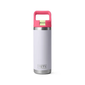 YETI Rambler 18oz Bottle with Color-Blocked Straw Lid - Mist/Pink/Grasshopper - 888830659069