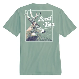 Local Boy Stag Profile Tee - Short Sleeve - Bay -