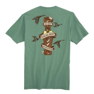 Local Boy Wooden Call Tee - Short Sleeve - Light Green -