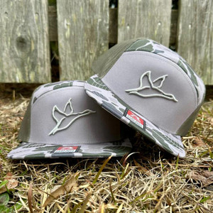 Combat Waterfowl 7 Panel Icon Hat - Marsh Duck Camo/Loden - 400100005532