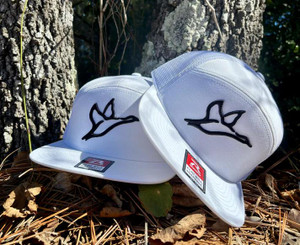Combat Waterfowl 7 Panel Icon Hat - White/Black - 400100006176