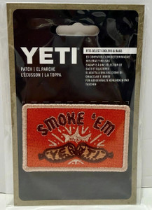 YETI Smoke Em' Patch - Red - 888830688687