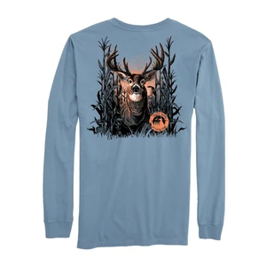 Local Boy Buck Maze Tee - Long Sleeve - Slate -