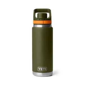 YETI Rambler 26oz Water Bottle with Color-Blocked Flip Chug Cap - Olive / King Crab Orange - 888830628065