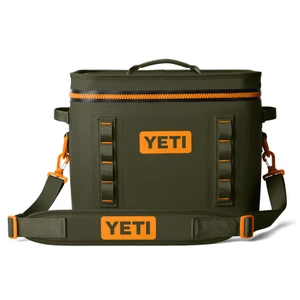 YETI Hopper Flip 18 Soft Cooler - Olive / King Crab Orange - 888830627792