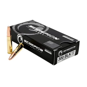 Scorpion Ammo Subsonic 300 BLK - 220 Grain - 1060 FPS - 20 Rounds - 850074522072