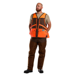 Dan's Briar Proof Game Vest - Blaze Orange / Brown - 001122334103