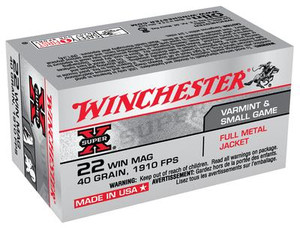 Winchester Super-X 22 WMR - 40 Grain FMJ - 50 Rounds - 020892100732