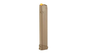 Glock 17/19/26/34 9mm Magazine - Orange Follower - FDE - 33 Round - 764503027390