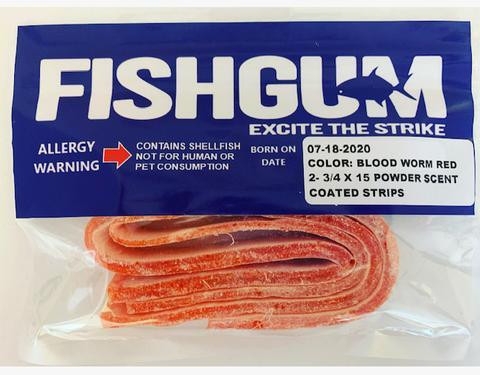 Fishgum Scented Strips 2.75" x 14" Dance's Sporting Goods
