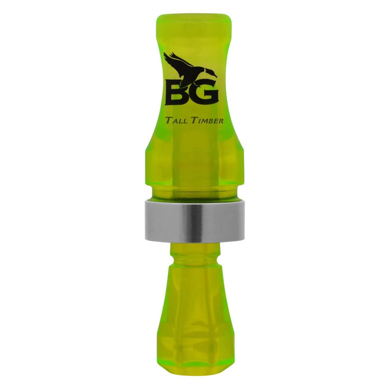 Buck Gardner Tall Timber Single Reed Duck Call - Fluorescent Green - 639287101621