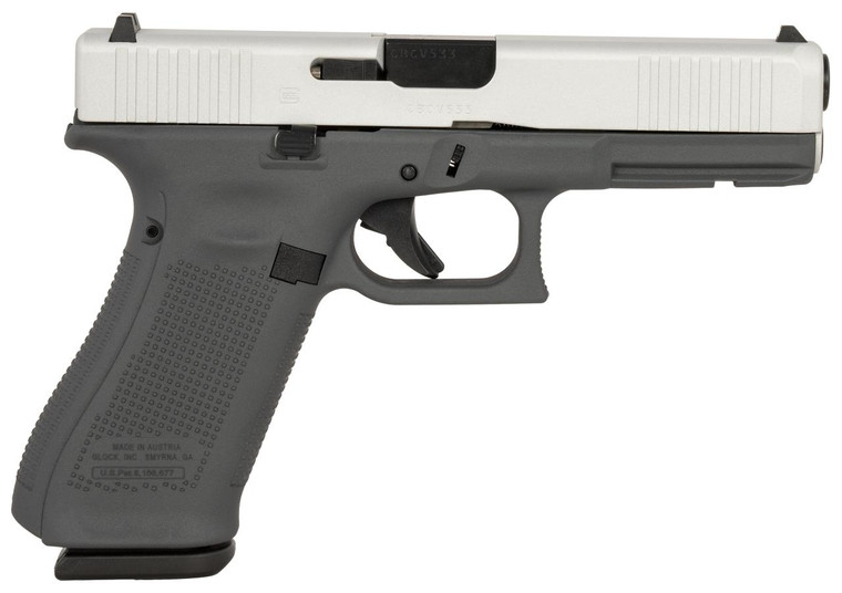 Glock 17 Gen 5 9mm - Stainless / Black - 17 Round - Dance's