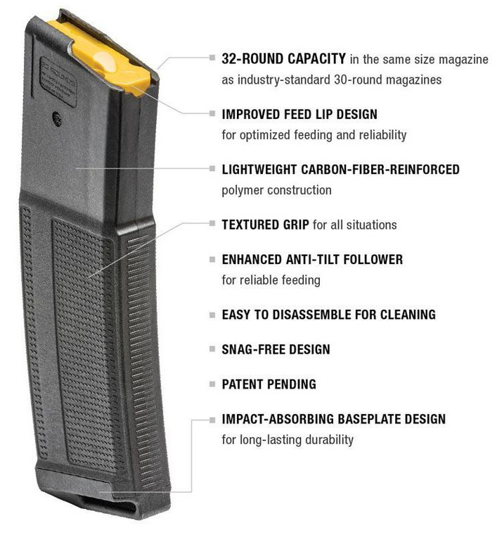 Daniel Defense DD Magazine - 5.56 NATO - 32 Round - Dance's