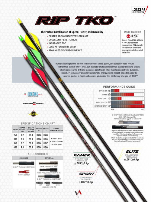 Victory - RIP TKO Gamer - 300 Spine - 6 Pack - Dance's Sporting Goods