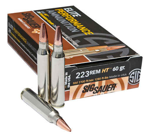 60 Grain HT - 3100 FPS - 20 Rounds - E223H1-20 Ammo