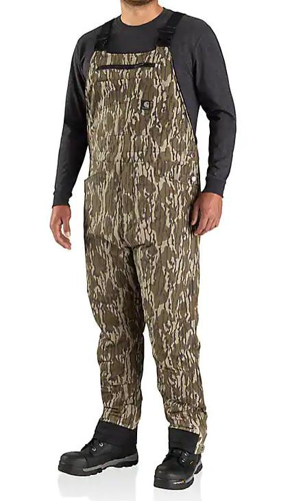 Carhartt Super Dux Relaxed Fit Insulated Bib Overall - Mossy Oak ...