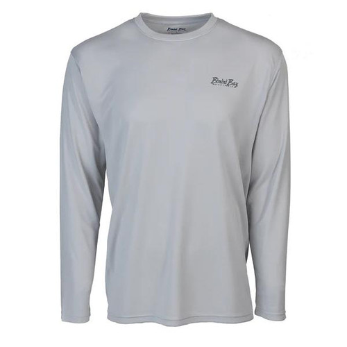 Bimini Bay Cabo Crew V Shirt with BloodGuard - Long Sleeve - Gray