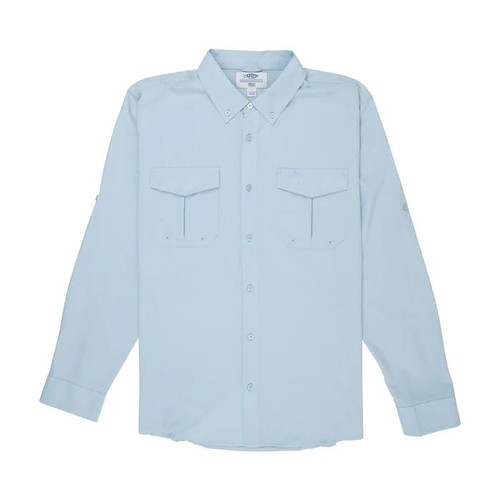 Aftco Men's Rangle Vented Fishing Shirt - Long Sleeve - Light Blue -  Dance's Sporting Goods