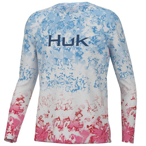 Huk Youth Pursuit Fin Fade Shirt - Crystal Blue - Dance's Sporting