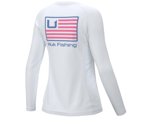 AFTCO Women's Jigfish Shirt - Long Sleeve - Carmine