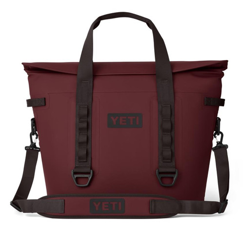 YETI Hopper M30 Tote Soft Cooler Wild Vine Red Dark Gray