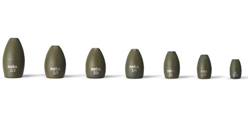 Nako Tungsten Flipping Weights Green Pumpkin Pack Dance's