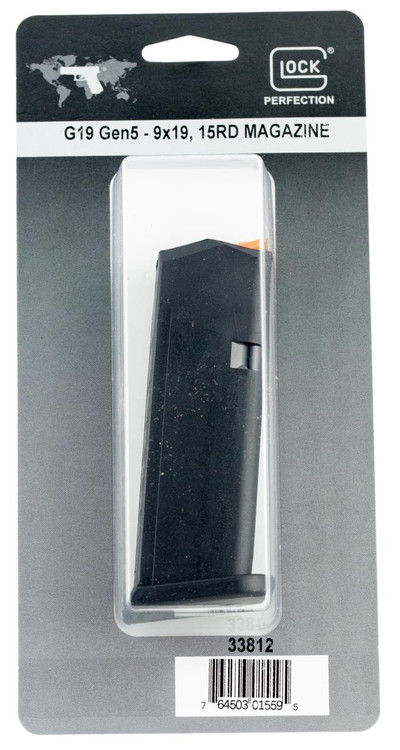 Glock 19 Gen 5 9mm Magazine - Black - 15 Round - Dance's Sporting