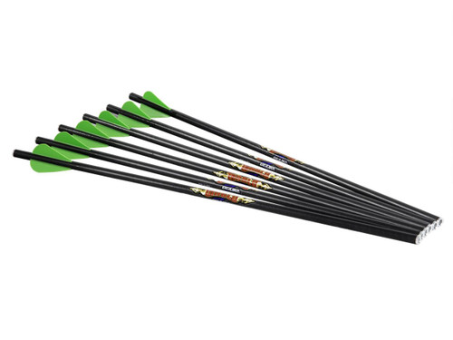 12 Pack x 26 ASD Archery Black Fibreglass Arrows 