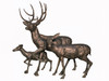 Bronze Deer Family - 84067-71