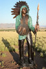 Native American with Traditional Headdress - 74"