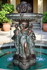 Single-Tiered Fountain with Maidens & Lions Heads