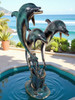 3 Dolphins - 46" Design - Special Patina, Style NA