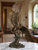 Eagle Landing on a Branch - Tabletop - Marble Base