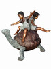 2 Kids Balancing on a Tortoise - 46"H