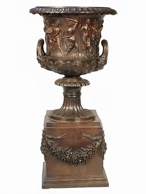 Greco-Roman Urn on Pedestal