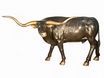 Life-size Texas Longhorn Steer - A