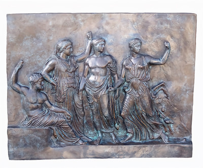 Ancient Greek-Inspired Wall Relief - SALE!