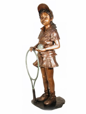 Girl with Tennis Racquet -  SALE!