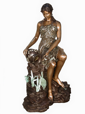 Maiden Pouring a Water Pitcher