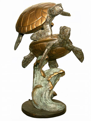 2 Sea Turtles - 42" Design